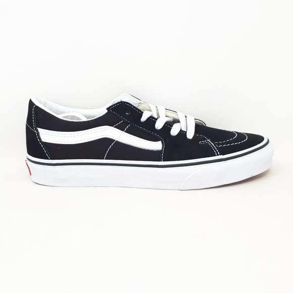 Vans Sk8-Low Black True White Classic Skate Casual Shoe Sneaker Womens Size NEW - Picture 1 of 11